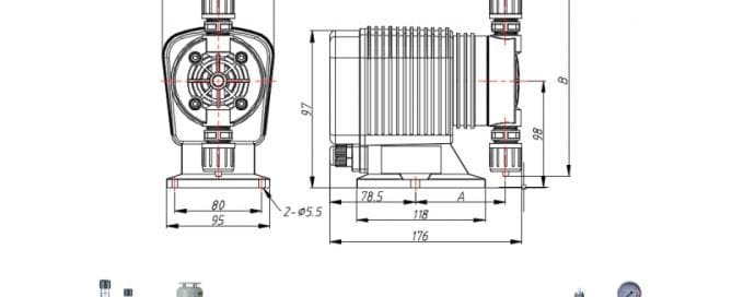 An In-Depth Guide to Solenoid Pumps in Modern Applications 8 schematic diagram of a Chemical Dosing Pump and Metering Pumps Manufactured by WRS
